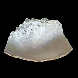 Polished Crystal Geode Slice